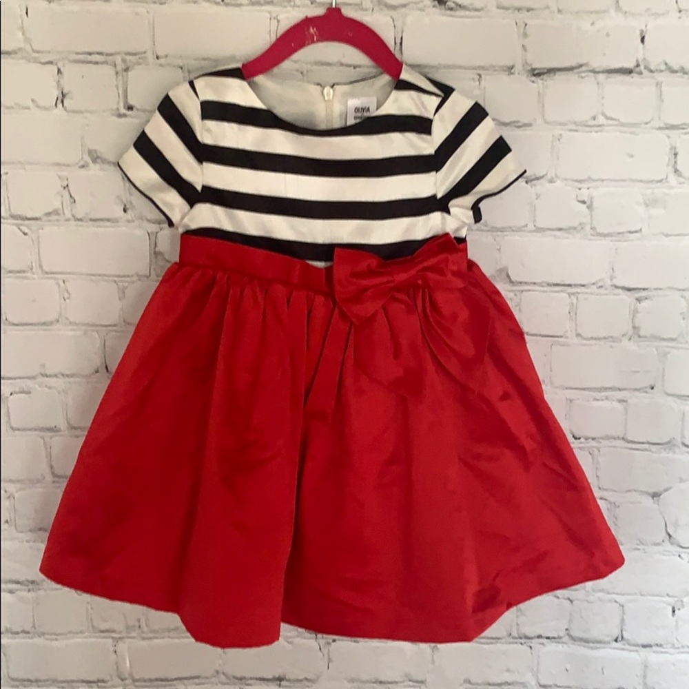 Beautiful black, red and white dress